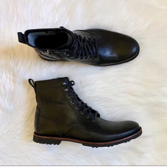 Timberland Kendrick Side Zip Boots In Black - Picture 2 of 8